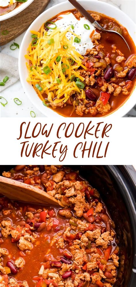 Slow Cooker Turkey Chili - 40 Aprons