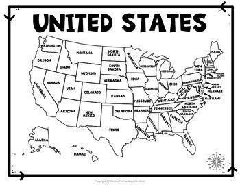 United States Map Quiz & Worksheet: USA Map Test w/ Practice Sheet (US Map Quiz)