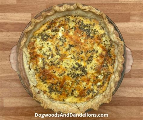 Three Cheese Quiche – Dogwoods & Dandelions