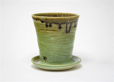 Handmade Porcelain Planter, Small Ceramic Green Planter - Etsy