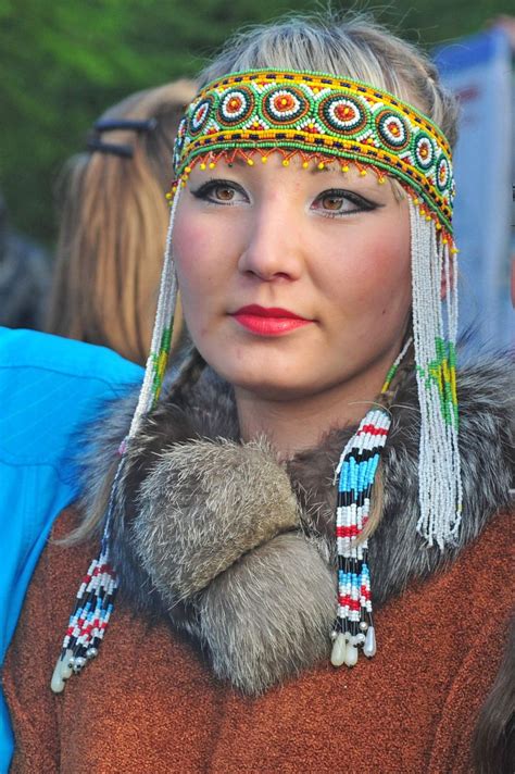 Evenk Woman In Beaded Headdress | Lake Baikal, Siberia, Russia Beautiful World, Beautiful People ...