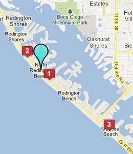 North redington beach, Map of florida, Redington shores