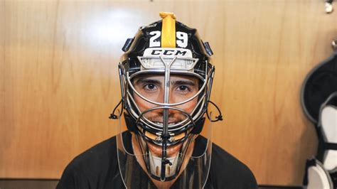 PHOTOS: Marc-Andre Fleury's Steelers Inspired Mask