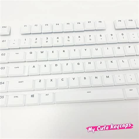 G815 Keycaps G813 Key Caps, G915 Keyboard, White G-915 Keycaps, G913 ...