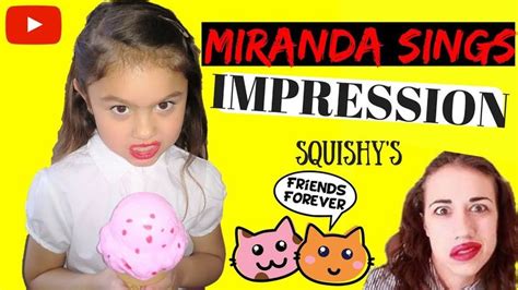 MINI MIRANDA SINGS PLAYS WITH SQUISHIES! *Youngest Miranda Impression ...