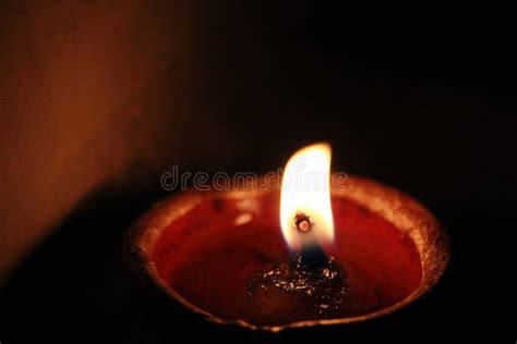 Decorative Clay Diya or Oil Lamp during Diwali Festival Stock Image ...