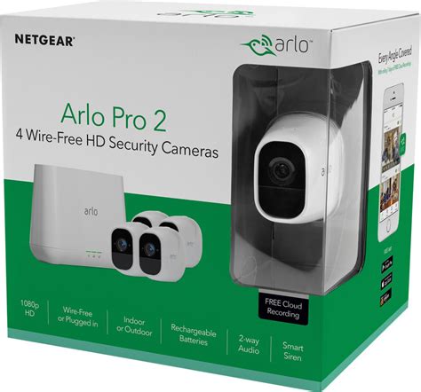 Customer Reviews: Arlo Pro 2 4-Camera Indoor/Outdoor Wireless 1080p ...