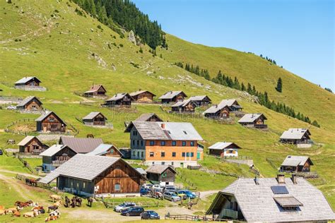 Small Village in the Carnic Alps - Italy-Austria Border Carinthia Stock ...