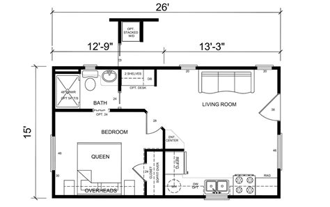 shed Plans 12X16 #tinyhousecommunity | Guest house plans, Small house floor plans, Floor plans