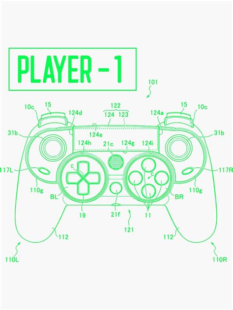 "Videogame Player 1 Controller" Sticker for Sale by RD2-Designs | Redbubble