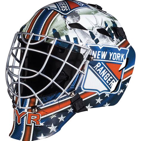 Franklin Boys' New York Rangers GFM 1500 Goalie Face Mask | Academy