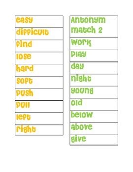 Antonyms by Laila Camacho | Teachers Pay Teachers