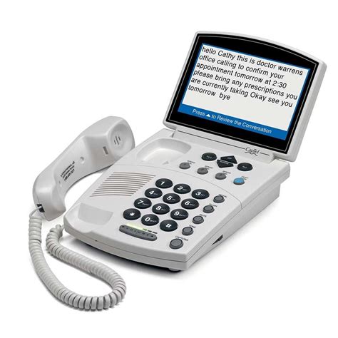 The CapTel 840i Captioned Phone works just like any other phone, but also shows written captions ...