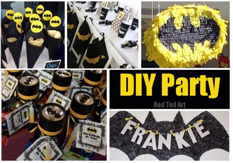 Easy Batman DIY Ideas - Red Ted Art - Kids Crafts