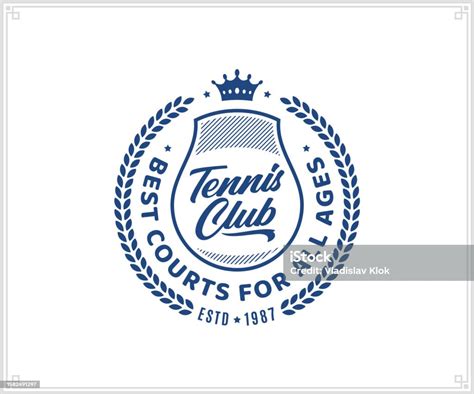 Vector Tennis Club Logo And Design Elements Stock Illustration ...