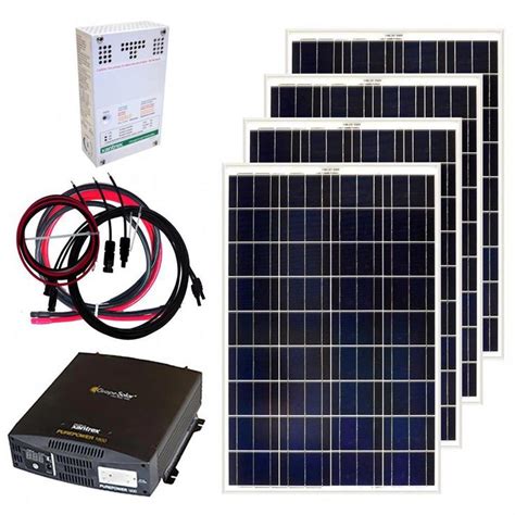 Grape Solar 400-Watt Off-Grid Solar Panel Kit #solargenerator | Off grid solar, Off grid solar ...