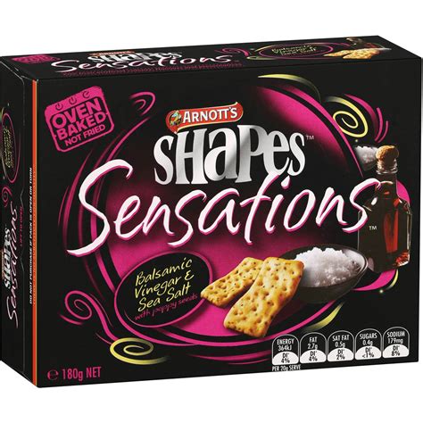 Arnott's Shapes Sensations Vinegar & Salt 180g | Woolworths