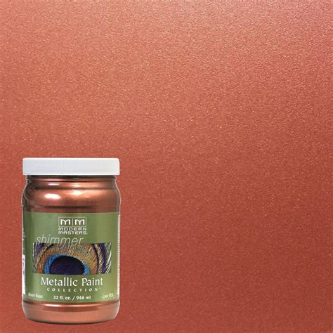 Modern Masters 1 qt. Copper Penny Metallic Interior/Exterior Paint-ME57932 - The Home Depot