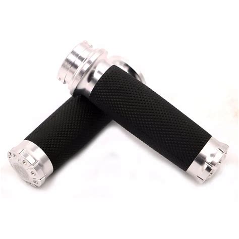 Motorcycle Hand Grips 1" Handlebar Bars Grip Custom For Harley Davidson Dyna Fat Bob Electra ...