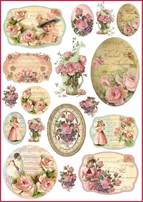 Decoupage Vintage Free Printable Decoupage Paper