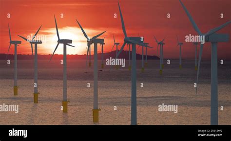 Offshore wind farms - Energy from the future Stock Photo - Alamy