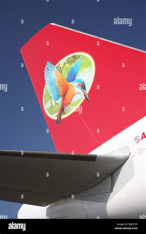 Kingfisher Airlines Tail Plane logo livery Stock Photo - Alamy