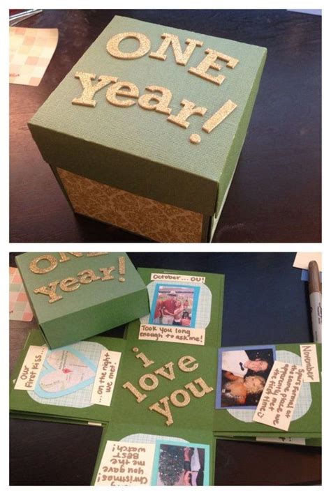 First Year Wedding Anniversary Gift Ideas For Him | Boyfriend gifts, Diy gifts, Diy gifts for ...