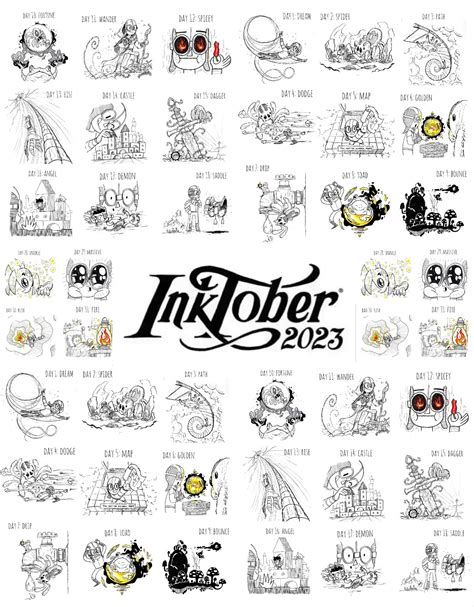 INKTOBER 2023 on Behance