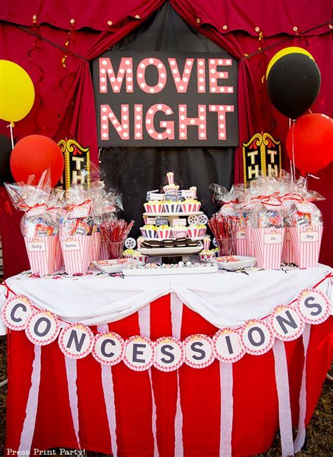 How to Make a Movie Marquee Sign That Lights Up (Movie Night) -Press Print Party! | Backyard ...