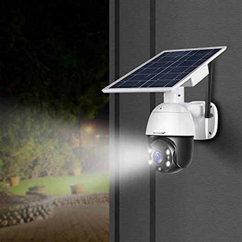 Outdoor Security Camera,Solar Powered Battery WiFi Camera Wirefree ...