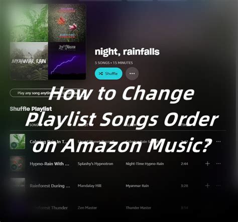 How to Change Amazon Music Playlist Order