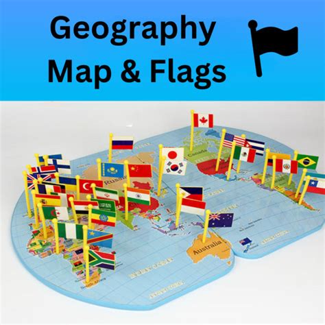 Map and Flags World Map with Countries Flags for Kids Learning ...