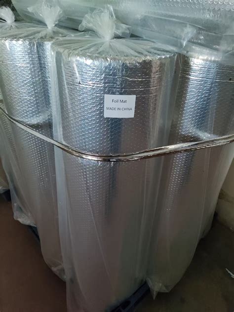 Aluminum Bubble Foil Thermal Insulation / Silver Foil Bubble Heat ...