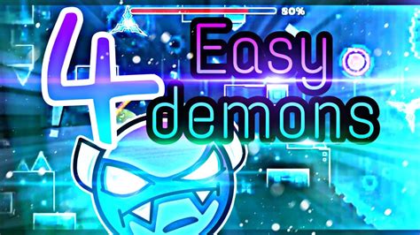 4 Easy demons | [GD] - YouTube