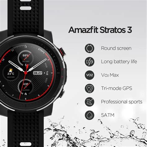 PROMOÇÃO - Relógio Smartwatch Amazfit Stratos 3 - LACRADO | Shopee Brasil