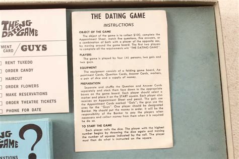 Vintage 1967 The Dating Game Board Game Complete & Nice Condition - Antique Mystique