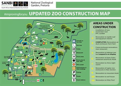 Zoo Map – National Zoological Garden, Pretoria