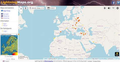 Lightning Maps (Real time lightning map) | bluesyemre