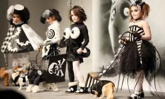 Children at Tokyo Mode Gakuen Fashion School in Japan pay homage to Tim Burton's Frankenweenie ...