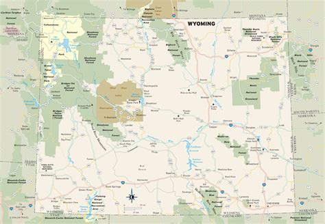 Wyoming parks map