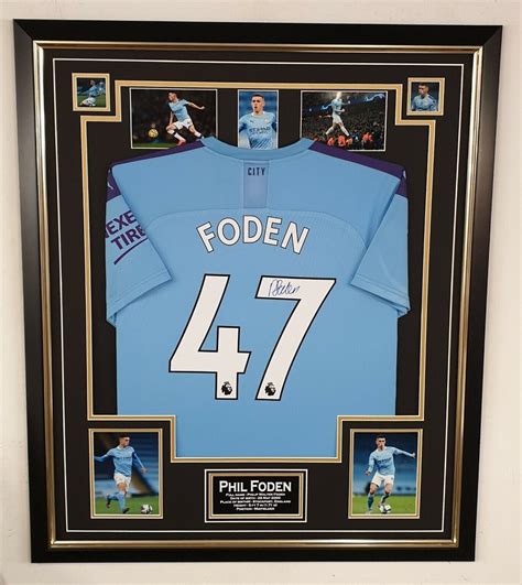 Phil Foden of Manchester City Signed Jersey | Signed Memorabila Shop | Shop Today