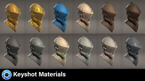 ArtStation - 41 Keyshot Materials - Procedural materials to show off form | Resources