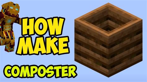 MINECRAFT How to Get an COMPOSTER (2024) | MINECRAFT How to MAKE an COMPOSTER - YouTube