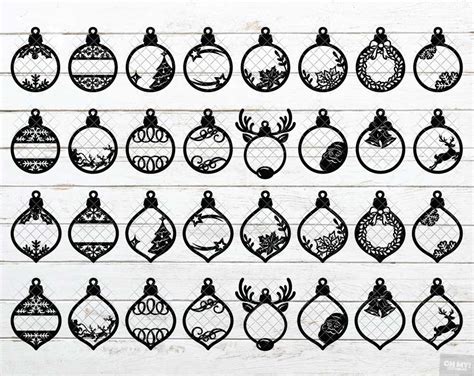 Christmas Ornament Laser Cut Template