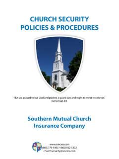 CHURCH SECURITY POLICIES & PROCEDURES / church-security-policies-amp-procedures.pdf / PDF4PRO