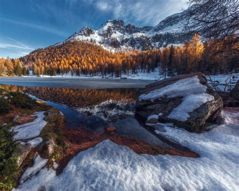 1280x1024 Resolution Winter Lake Snowy Mountain Landscape 1280x1024 Resolution Wallpaper ...