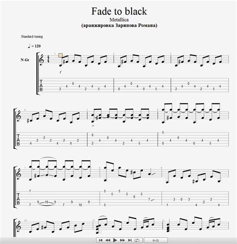 Buy Metallica - Fade to black (guitar pro tabs) cheap, choose from ...