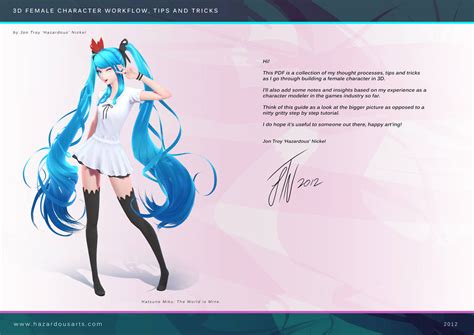 Hatsune Miku - Tutorial Cover Page by HazardousArts on DeviantArt