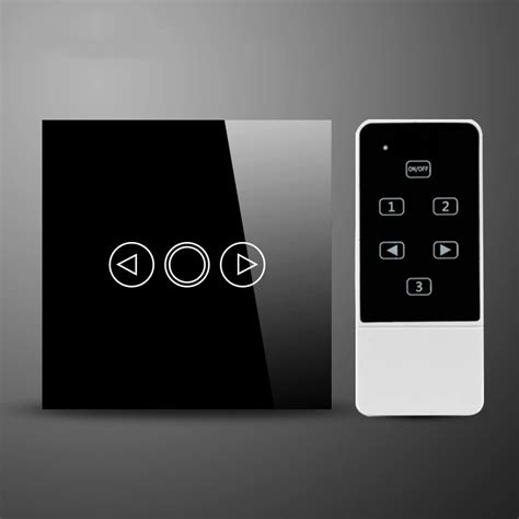 LED Dimmer EU Standard Crystal Touch Glass and Remote Control Light Dimmer Switch Touch Screen ...