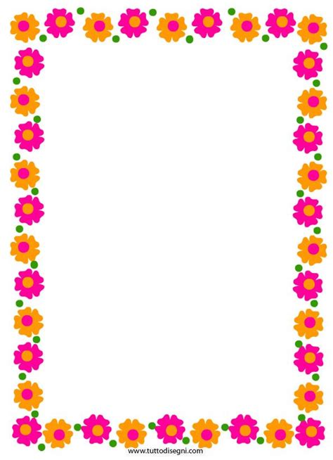 Floral border design, Flower border, Boarders and frames